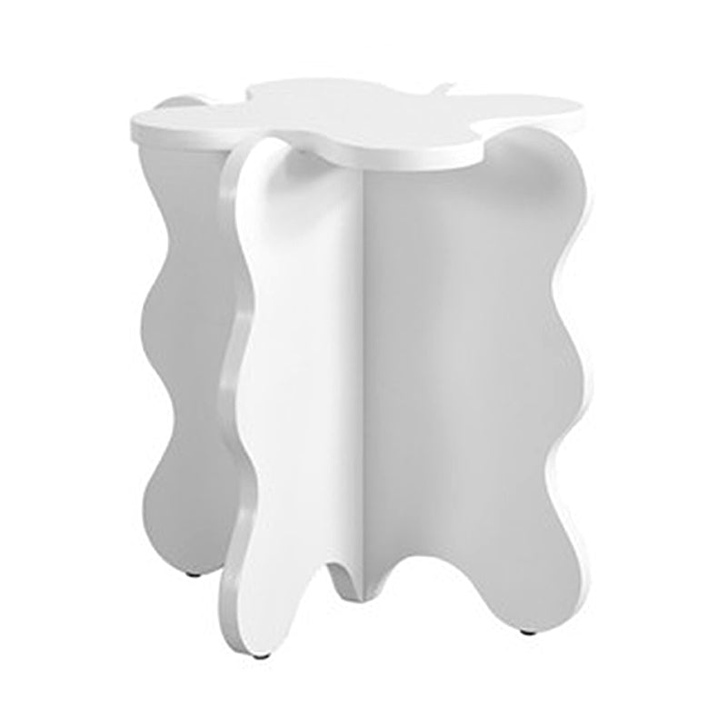 Nordic Geometric Wooden Coffee Table Pedestal 1 Single Cocktail Table