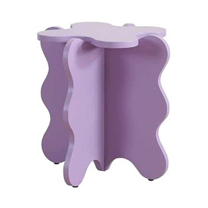 Nordic Geometric Wooden Coffee Table Pedestal 1 Single Cocktail Table