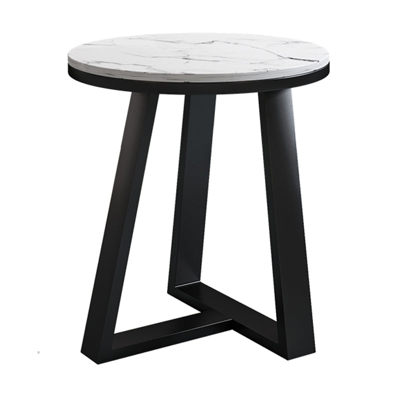Slate Top Glam Cross Legs Coffee Table Oval Coffee Cocktail Table
