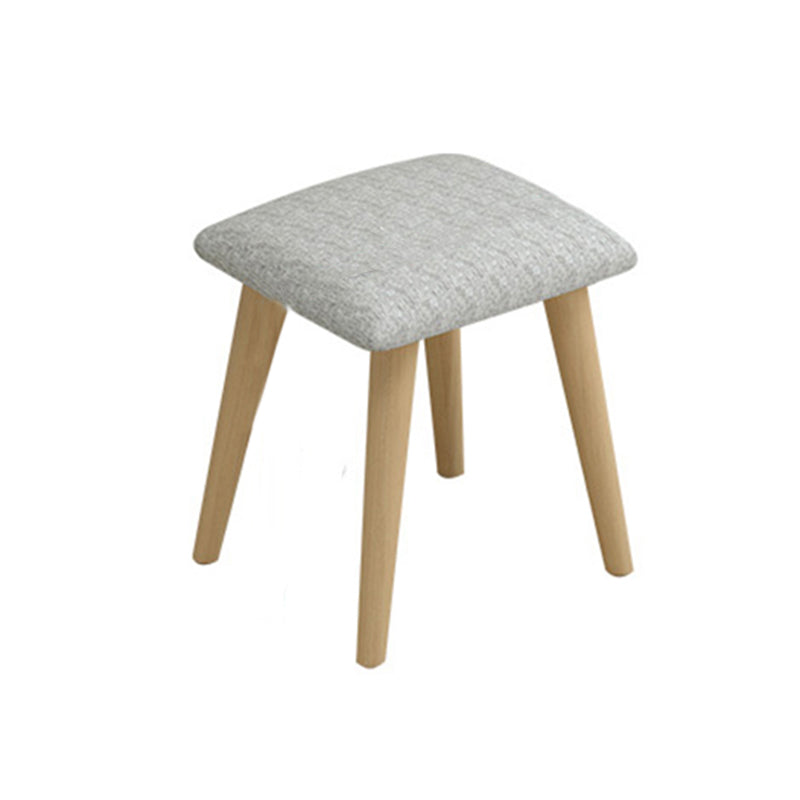 White Wood-based Panel Countertops Solid Wood Legs with Storage Racks and Dressing Tables