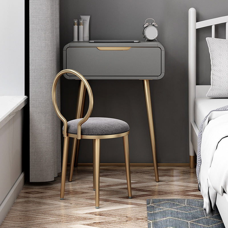 31.5" Height White/ Grey Wood Top Make-up Vanity with Drawer for Bedroom