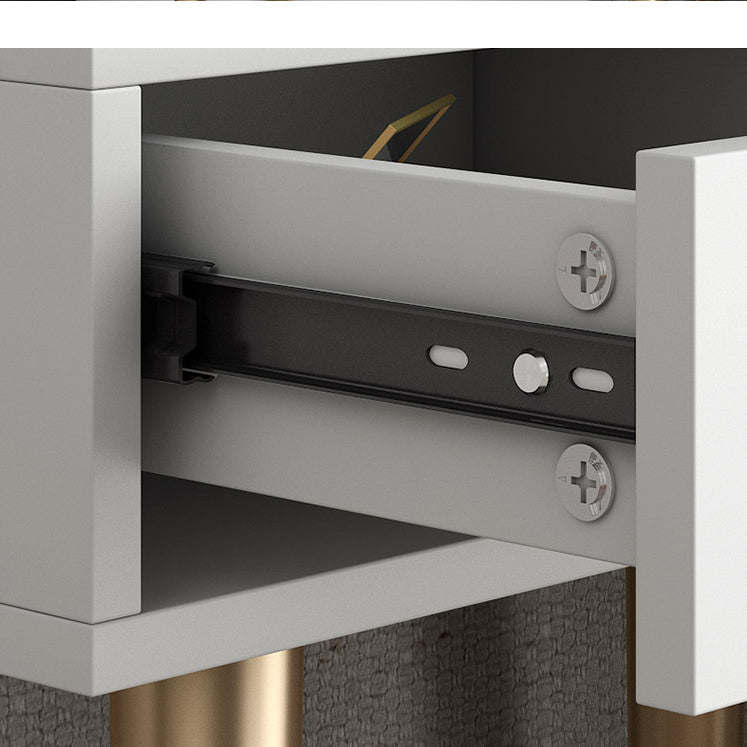 29.5" Height White Wood Top Make-up Vanity with 2 Drawer for Bedroom