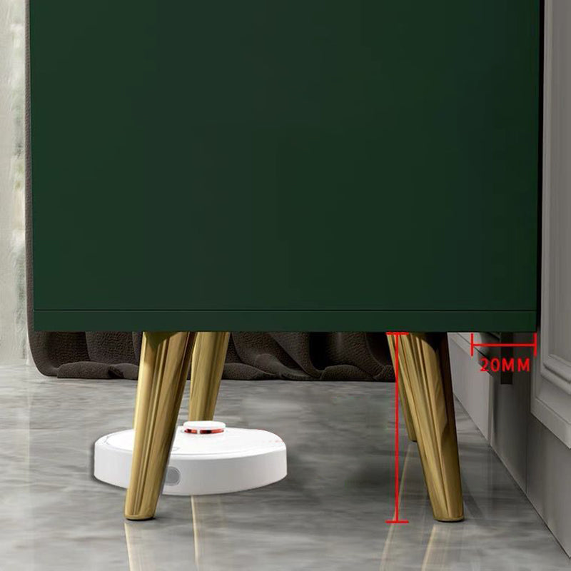 Modern Rectangle Accent Cabinet with Straight Legs and 2 Drawers
