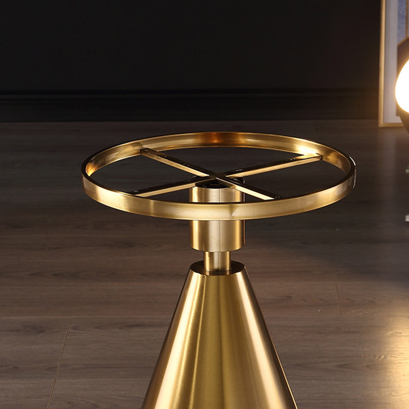 Glam Round Faux Marble Top End Table Black/White Sofa Side End Table
