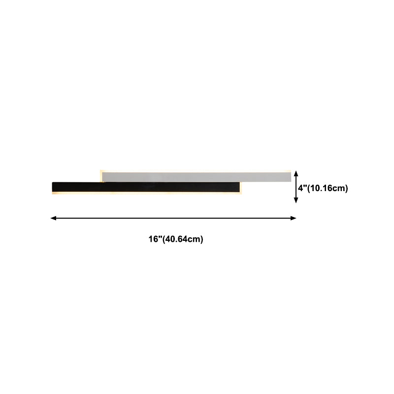 Contemporary Style Wall Lamp Sconce Linear Wall Sconce Metal for Bedroom