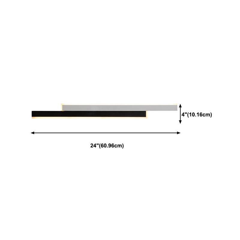 Contemporary Style Wall Lamp Sconce Linear Wall Sconce Metal for Bedroom