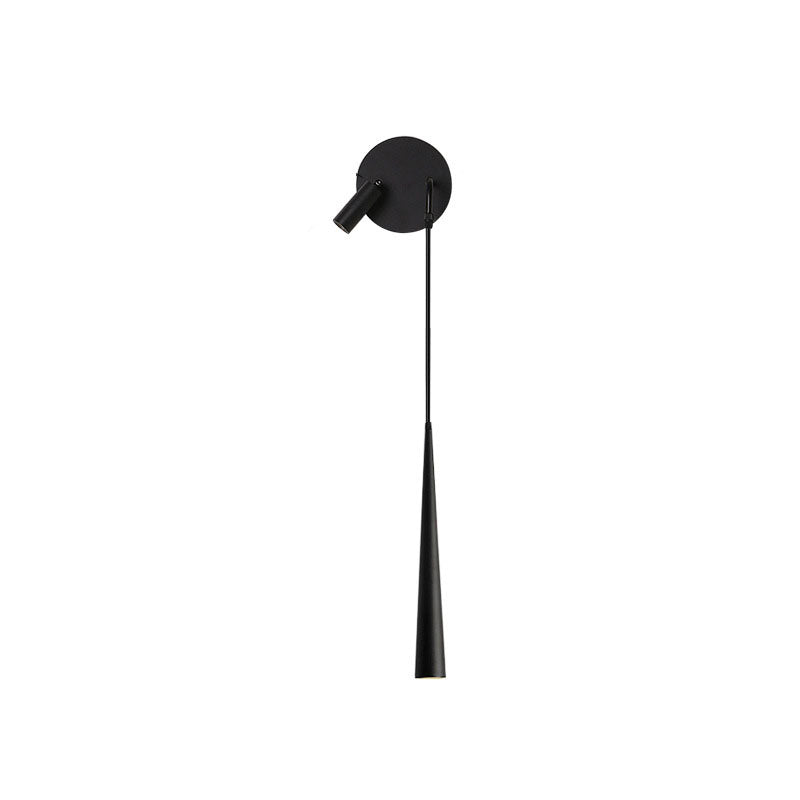 Modern Creative LED Wall Light Metal Geometric Wall Lamp in Black