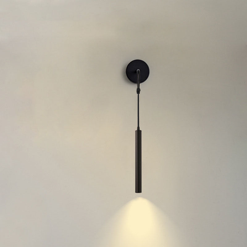 Modern Creative LED Wall Light Metal Geometric Wall Lamp in Black
