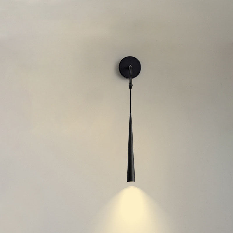 Modern Creative LED Wall Light Metal Geometric Wall Lamp in Black