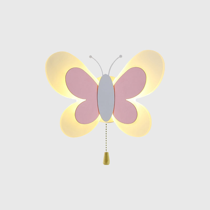 Butterfly LED Wall Lamp in Modern Creative Style Acrylic Wall Light for Bedroom