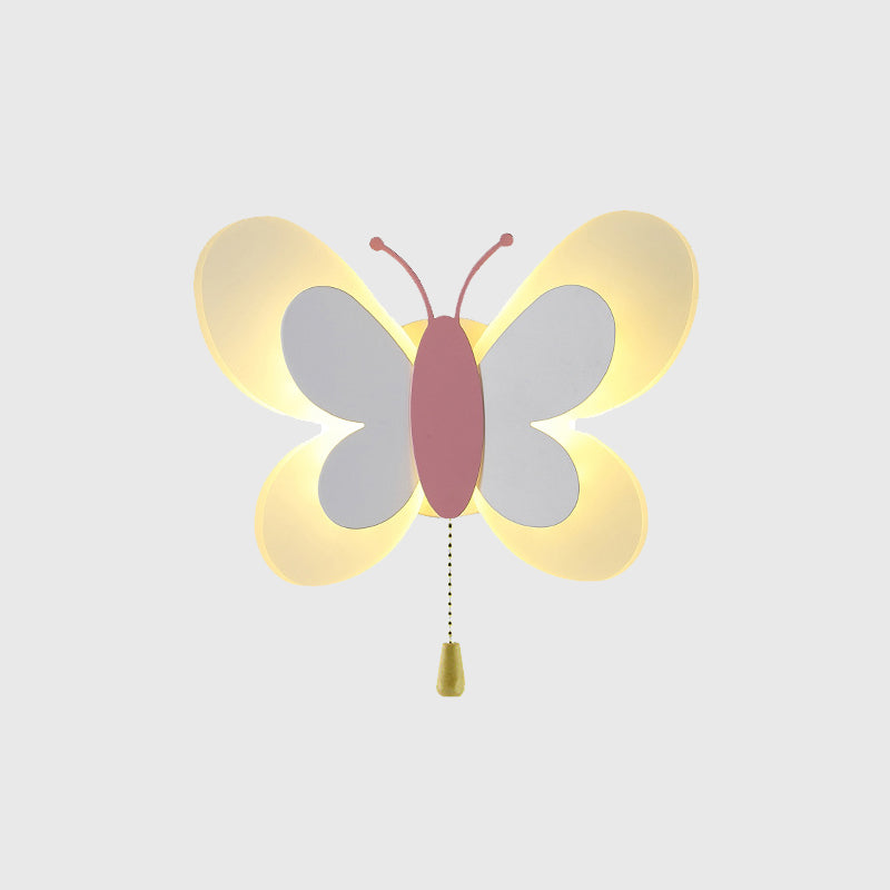 Butterfly LED Wall Lamp in Modern Creative Style Acrylic Wall Light for Bedroom