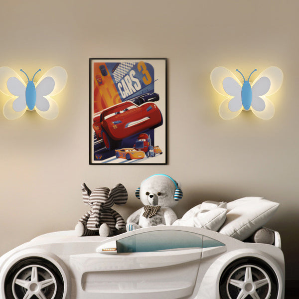 Butterfly LED Wall Lamp in Modern Creative Style Acrylic Wall Light for Bedroom