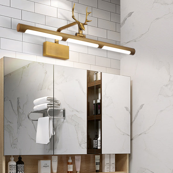 Modern Creative LED Wall Lamp Metal Linear Wall Light for Bathroom