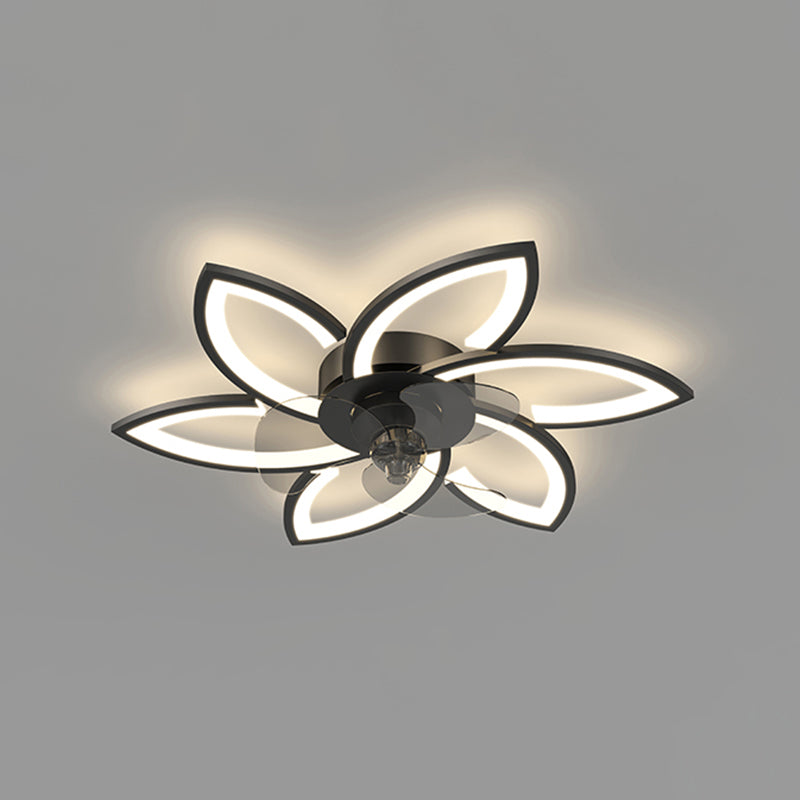 Metal Geometric Shape Ceiling Fans Light Modern Style Multi-Lights Ceiling Fan Light