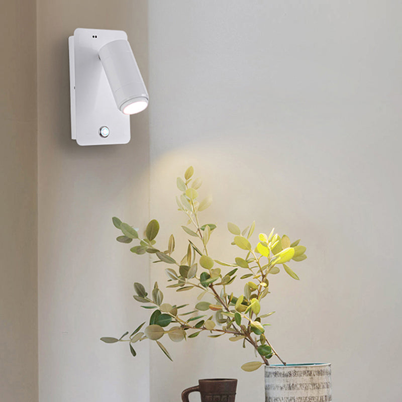 Modern Geometric Shape Wall Sconce Reading Wall Light with Acrylic Shade for Bedroom