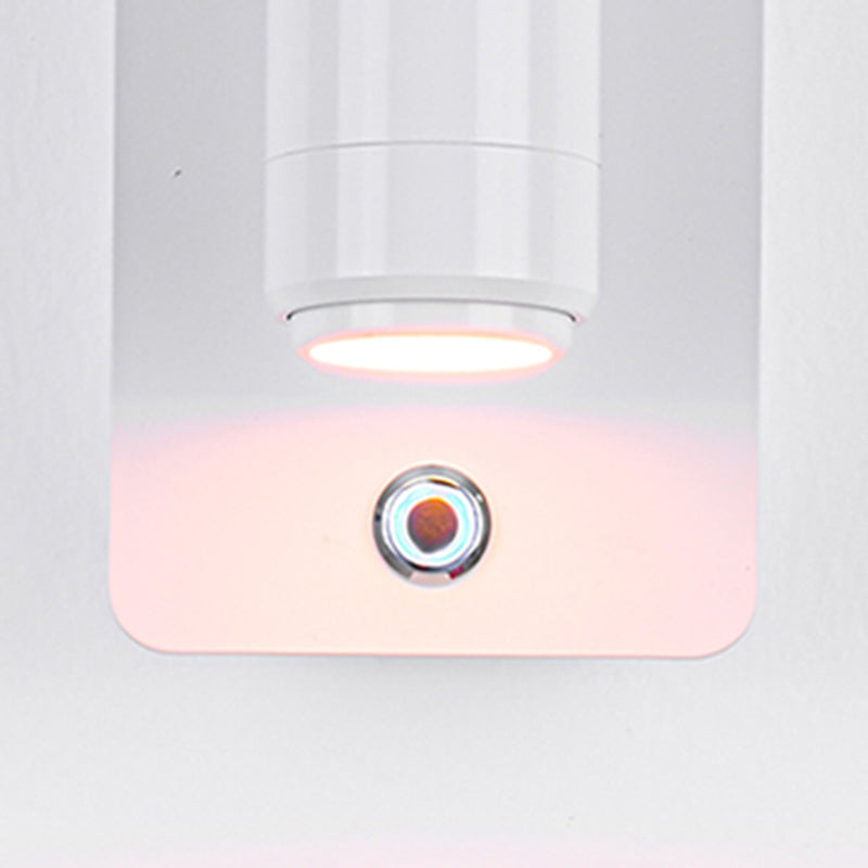 Modern Geometric Shape Wall Sconce Reading Wall Light with Acrylic Shade for Bedroom