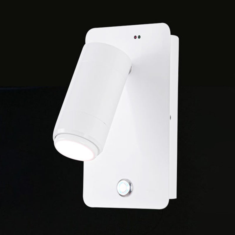Modern Geometric Shape Wall Sconce Reading Wall Light with Acrylic Shade for Bedroom