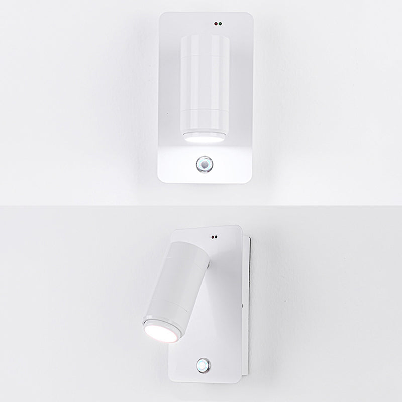Modern Geometric Shape Wall Sconce Reading Wall Light with Acrylic Shade for Bedroom