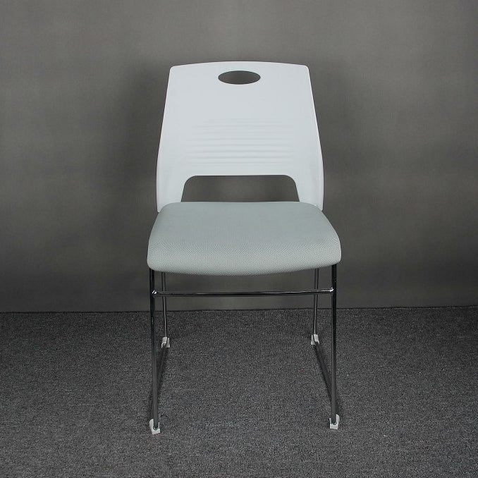 Modern Plastic and Steel Desk Chair with Low Back Home Office Chair