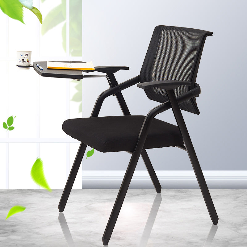 Mid Back Mesh Conference Chair Modern Fixed Arms Office Chair for Home Office