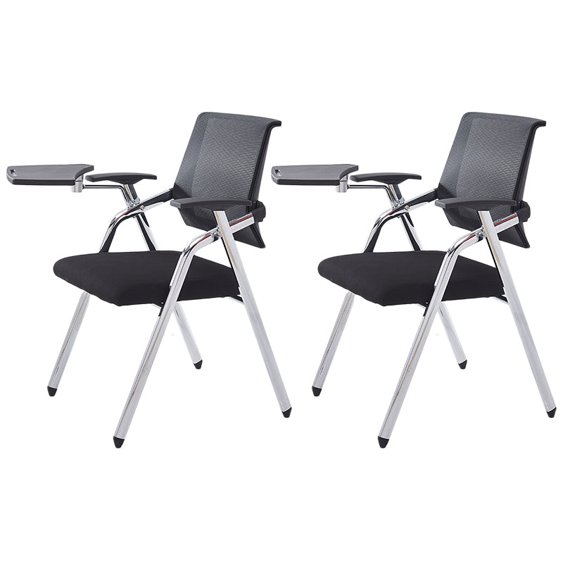 Mid Back Mesh Conference Chair Modern Fixed Arms Office Chair for Home Office