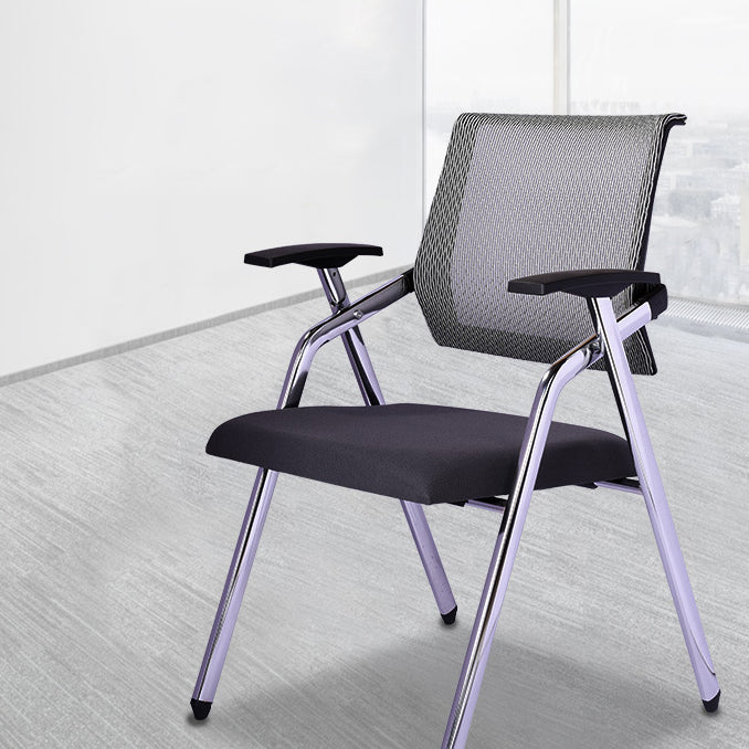 Mid Back Mesh Conference Chair Modern Fixed Arms Office Chair for Home Office