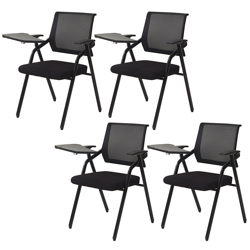 Mid Back Mesh Conference Chair Modern Fixed Arms Office Chair for Home Office