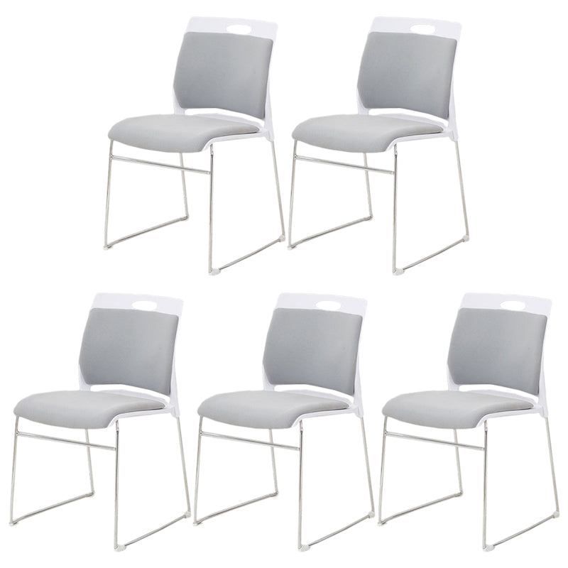 Modern Conference Chair with Mid Back Ergonomic Office Chair with Metal Frame