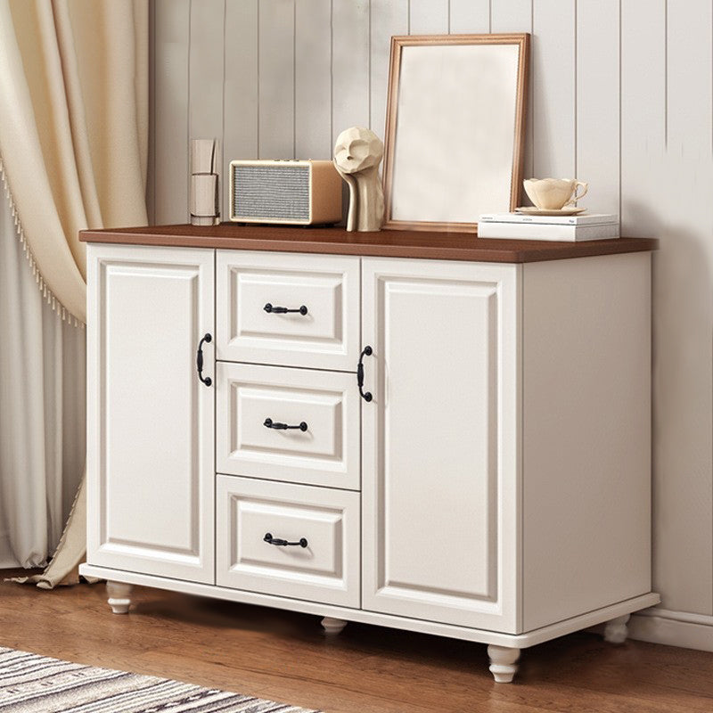 Modern Style Combo Dresser Bedroom Wooden Storage Chest Dresser with Drawers and Doors