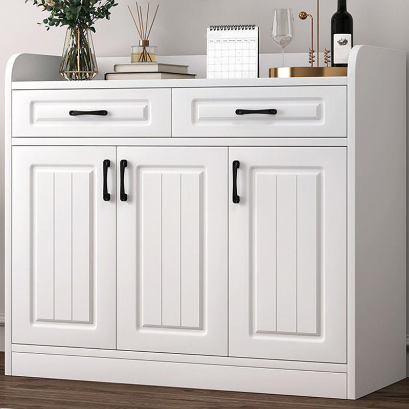 Modern Style Combo Dresser Bedroom Wooden Storage Chest Dresser with Drawers and Doors