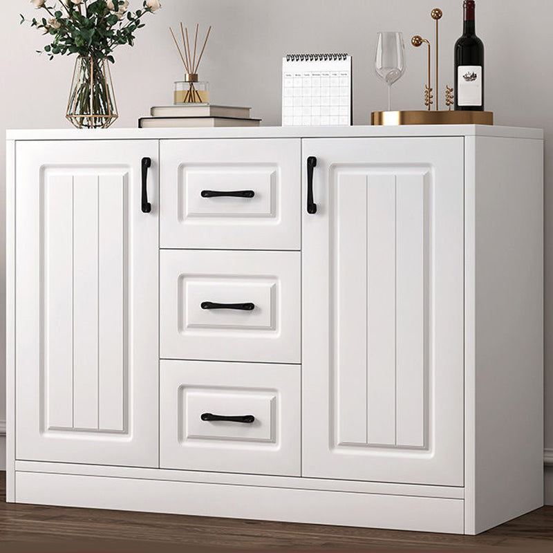 Modern Style Combo Dresser Bedroom Wooden Storage Chest Dresser with Drawers and Doors
