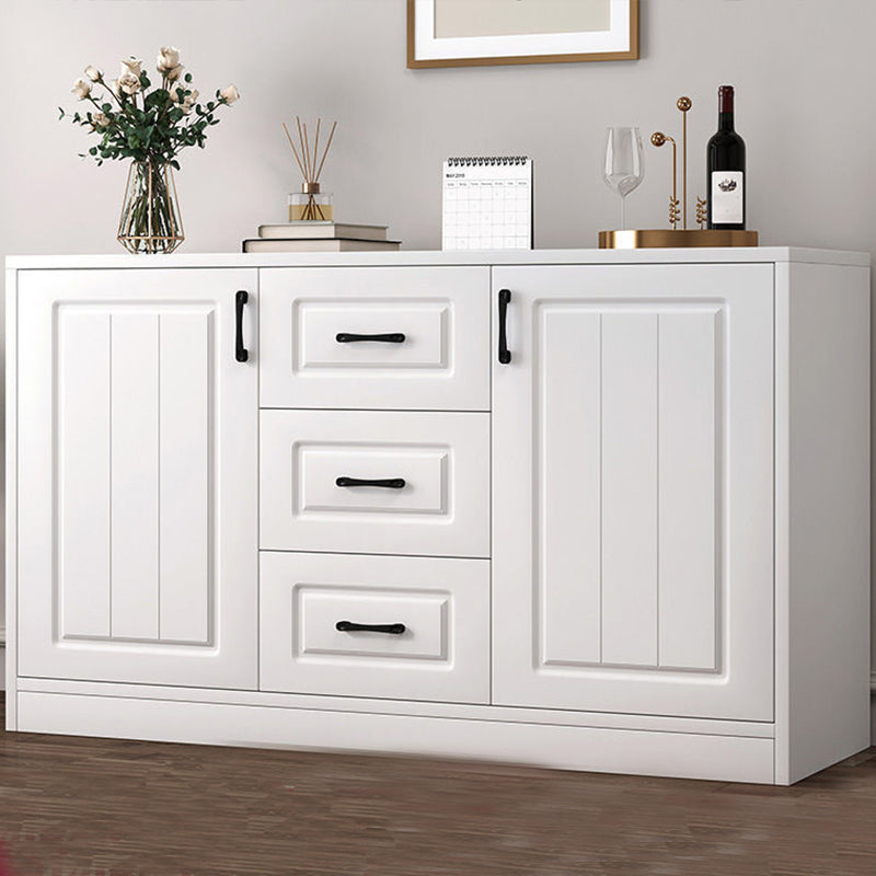 Modern Style Combo Dresser Bedroom Wooden Storage Chest Dresser with Drawers and Doors