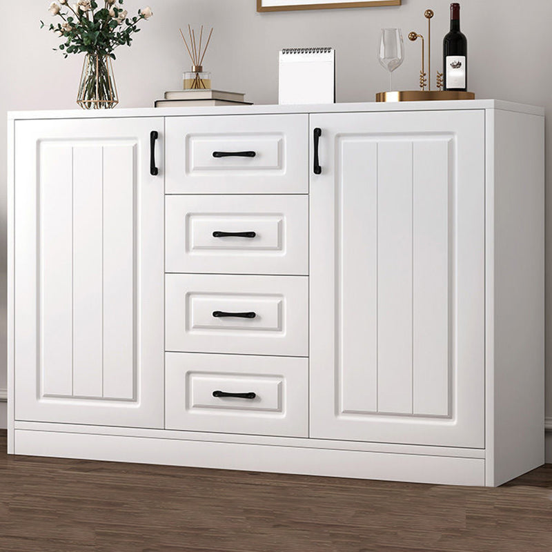 Modern Style Combo Dresser Bedroom Wooden Storage Chest Dresser with Drawers and Doors