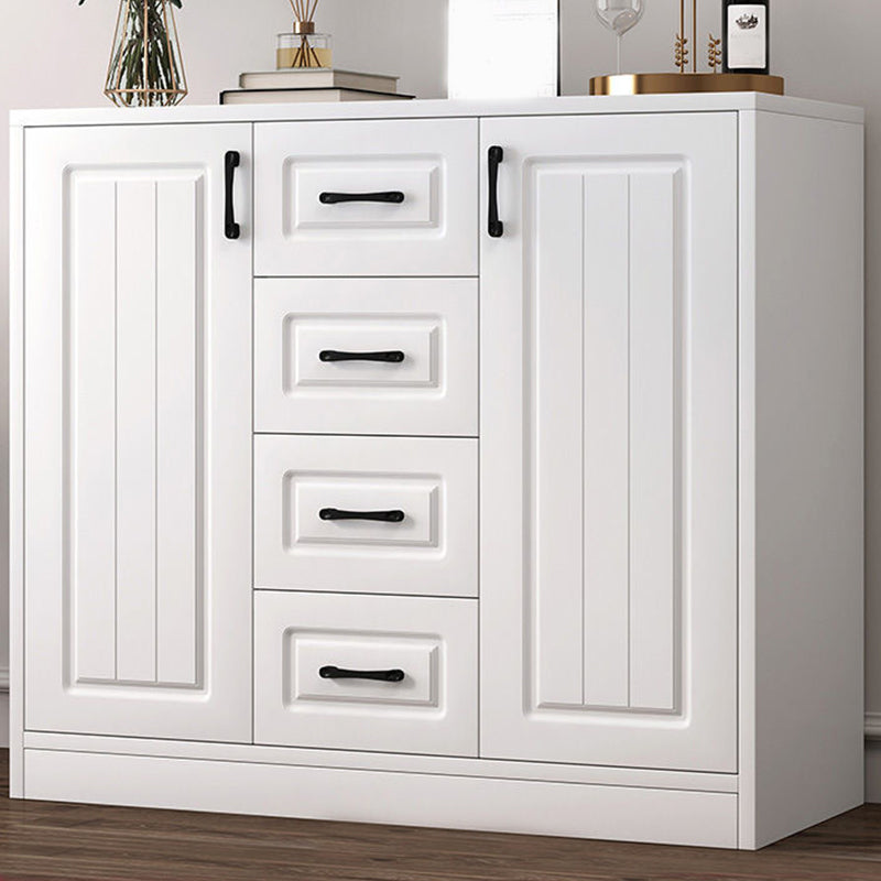 Modern Style Combo Dresser Bedroom Wooden Storage Chest Dresser with Drawers and Doors