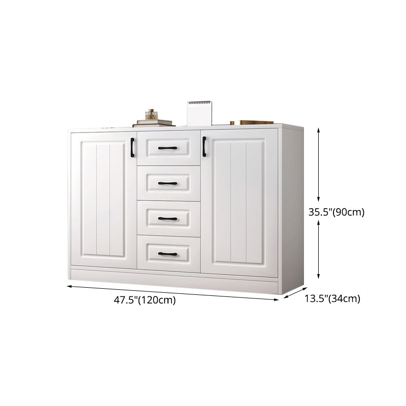 Modern Style Combo Dresser Bedroom Wooden Storage Chest Dresser with Drawers and Doors