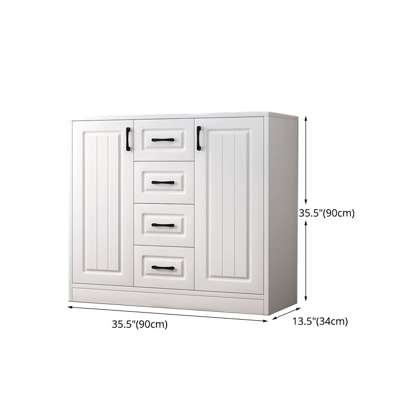 Modern Style Combo Dresser Bedroom Wooden Storage Chest Dresser with Drawers and Doors