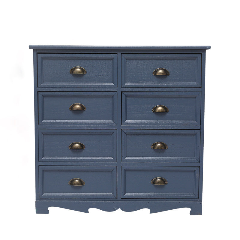 Traditional Style Storage Chest Bedroom Vertical Wooden Storage Chest Dresser with Drawers
