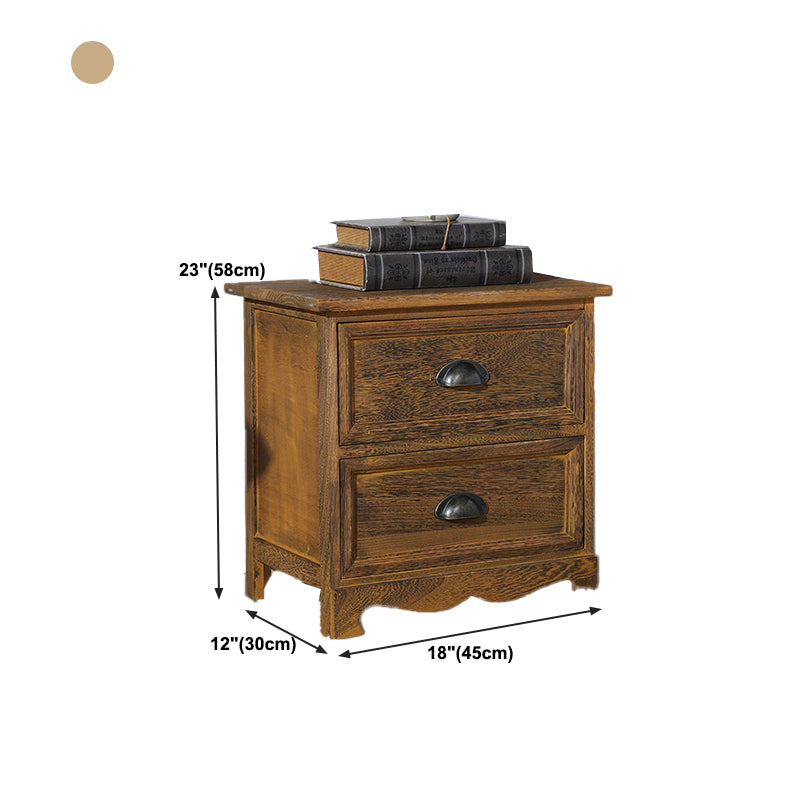 Traditional Style Storage Chest Bedroom Vertical Wooden Storage Chest Dresser with Drawers