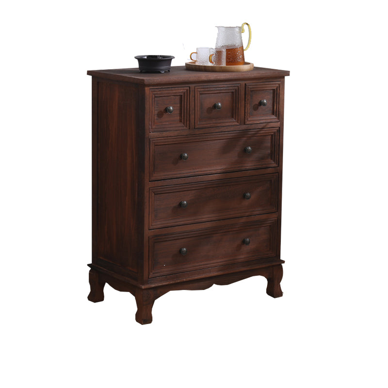 Traditional Style Storage Chest Bedroom Solid Wood Storage Chest Dresser with Drawers