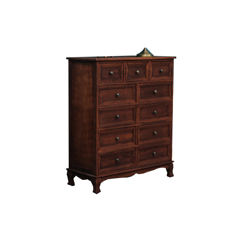Traditional Style Storage Chest Bedroom Solid Wood Storage Chest Dresser with Drawers