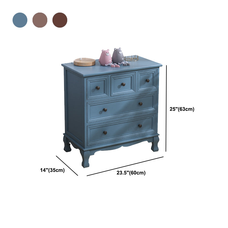 Traditional Style Storage Chest Bedroom Solid Wood Storage Chest Dresser with Drawers