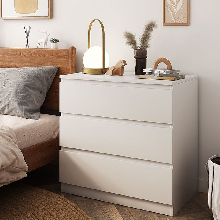 Modern Bedroom Dresser White Wooden Storage Chest with Drawers