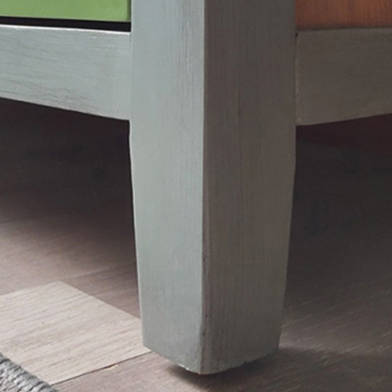 Traditional Style Grey Storage Chest Wooden Storage Chest Dresser for Bedroom