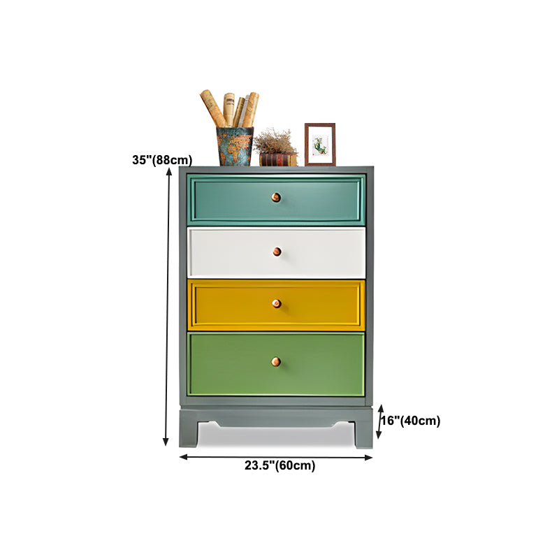 Traditional Style Grey Storage Chest Wooden Storage Chest Dresser for Bedroom