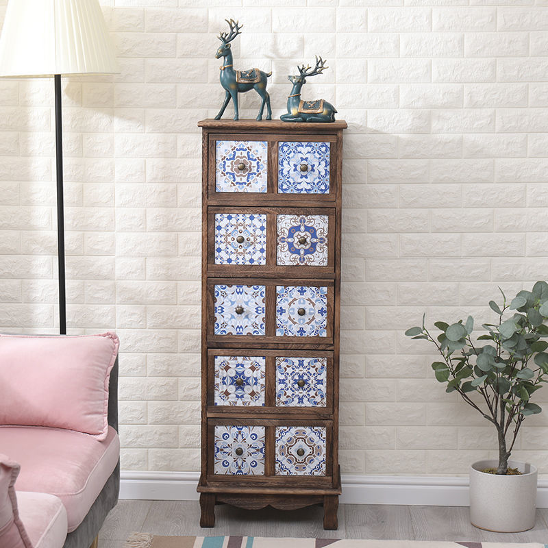 Bedroom Dresser Traditional Style Solid Wood Storage Chest with Multi Drawers