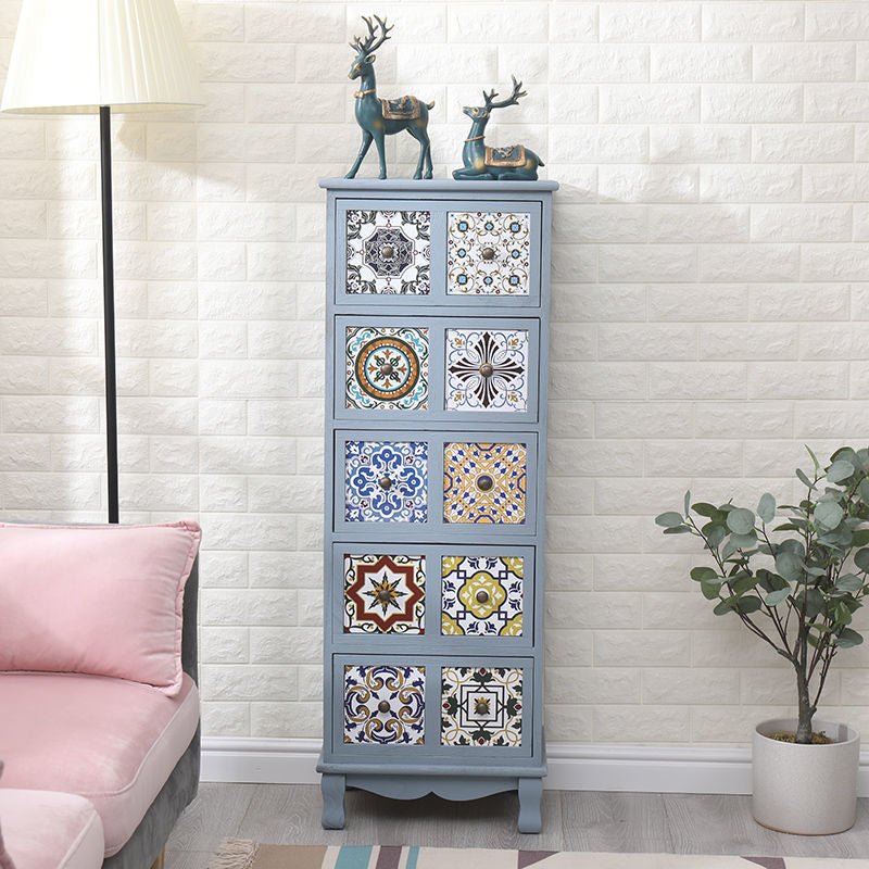 Bedroom Dresser Traditional Style Solid Wood Storage Chest with Multi Drawers