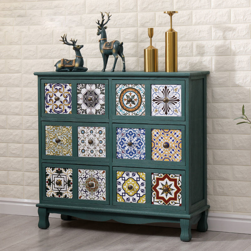 Bedroom Dresser Traditional Style Solid Wood Storage Chest with Multi Drawers