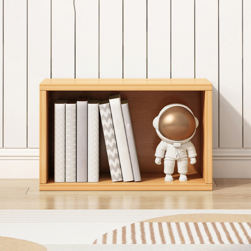 17.7"L Modern Style Bookcase Wood Closed Back Bookshelf for Home Office