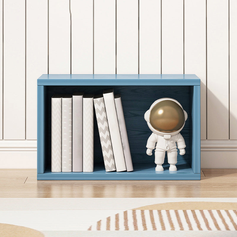 17.7"L Modern Style Bookcase Wood Closed Back Bookshelf for Home Office