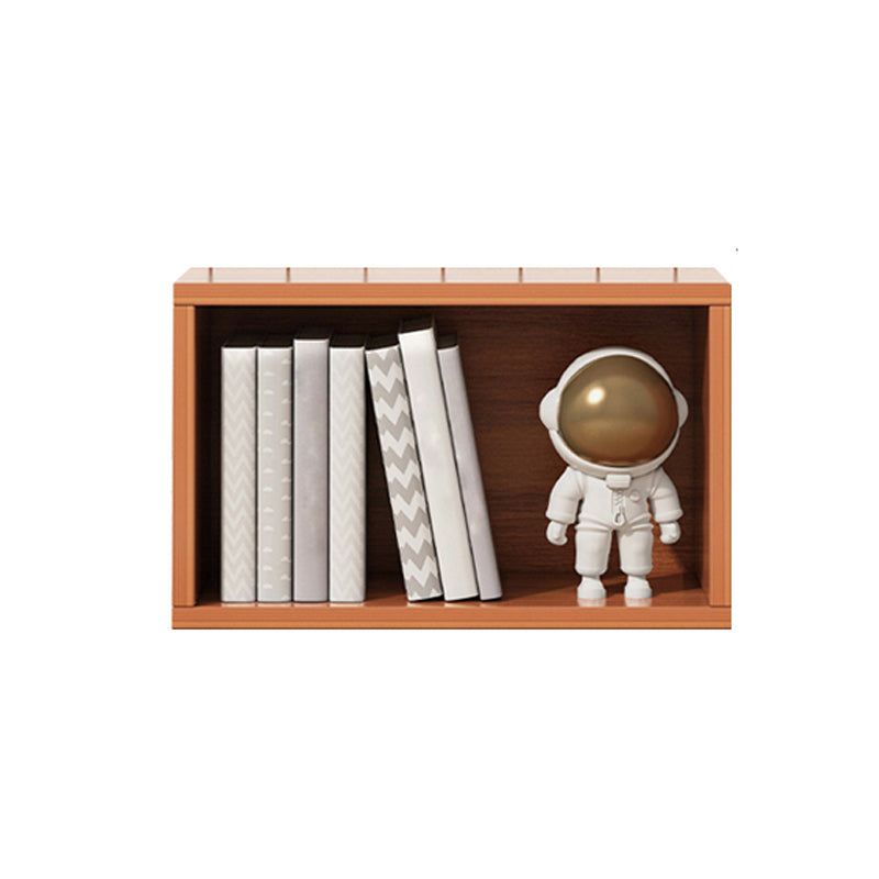 17.7"L Modern Style Bookcase Wood Closed Back Bookshelf for Home Office